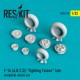1/32 F-16A/B/C/D Fighting Falcon Late (weighted) Wheels for AFV Club/Revell/Hasegawa