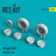 1/32 Mirage 2000 Wheels set for Kitty Hawk kits