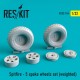 1/32 Spitfire 5 Spoke Wheels (weighted) for Hasegawa/HobbyBoss/Revell/Tamiya kits