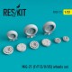 1/32 Mikoyan-Gurevich MiG-21 F/F13/U/US Wheels set for Trumpeter kits