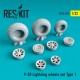 1/32 Lockheed P-38 Lightning Wheels set Type 1 for Revell/Trumpeter kits