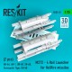 1/35 Hellfire Missiles M272-4 Rail Launcher (2pcs) for Kangnam/Academy/Italeri