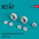 1/48 Dassault Mirage III (D/E/R/S) Wheels for Heller/Academy/Esci/Kinetic