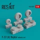 1/48 F-22A Raptor Wheels Set for Academy/Hasegawa/Italeri/Revell kits