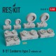 1/48 B-57 Canberra Type 2 Wheels set for Airfix/Classic Airframes kits