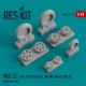1/48 MiG-21 PF/PFS/PFM/FL/M/MF/MFN/SM/R Wheels set for Trumpeter/Eduard/Academy/Revell/KP