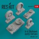 1/48 A-4 Skyhawk Early Wheels for Hasegawa/HobbyBoss/Esci/Fujimi/Italeri/Monogram