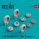 1/48 F-80 Shooting Star Type #2 Wheels for Hasegawa/Monogram/Hobby Boss/Bandai kits