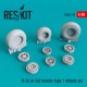 1/48 Douglas B-26 (A-26) Invader Type 1 Wheels set for ICM/Hasegawa/Monogram/Revell kits