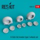 1/48 Douglas B-26 (A-26) Invader Type 2 Wheels set for ICM/Hasegawa/Monogram/Revell kits