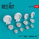 1/48 Grumman F-11 Tiger Wheels set for Fonderie Miniature kits