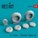 1/48 North American Aviation T-6 Texan Wheels set for Hasegawa/Italeri/Monogram/Revell