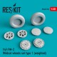 1/48 Grumman F-4F/FM-2 Wildcat Wheels set Type 1 (weighted)