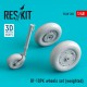 1/48 Messerschmitt Bf-109K Wheels set (weighted) for Eduard/Italeri/Revell/Hasegawa