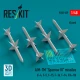 1/48 AIM-7M Sparrow III Missiles (4pcs) for F-4/5/15/16/14, F/A-18