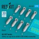1/72 WWII/Korean War USAF/RAF AN-M57 Bombs 250lbs/Box-type Fin (8pcs)