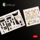 1/48 IA-58 Pucara Interior Details on 3D Decals for Kinetic kit
