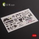 1/48 P-38F Lightning Interior parts (3D decals) for Academy kit 