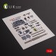 1/48 IL-2M3 Interior parts (3D decals) for Academy/Accurate Miniatures kit 