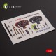 1/48 Gloster E28/39 Pioneer Interior parts (3D decals) for ClearProp kit 