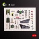 1/48 Jas-39 A Interior 3D Decals for Italeri kit