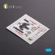 1/72 Northrop F-5E Tiger II Early series Interior 3D Decals for Dream Model