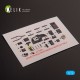 1/72 Armstrong Whitworth Whitley MK.V Interior 3D Decals for Airfix kit