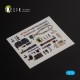 1/72 P-47M Thunderbolt- Interior parts (3D decals) for Revell kit 