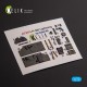 1/72 P-38J Lightning Interior parts (3D decals) for Italeri/Academy kit 