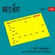 1/48 F-35A Lightning II Pre-cut Painting Masks for Meng kit