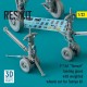 1/32 F-14A Tomcat Landing Gears with Weighted Wheels set for Tamiya kit