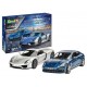 1/24 Porsche Set (2 kits w/glue, paints, brushes)