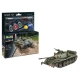 1/72 T-55A/AM with KMT-6/EMT-5 Model Set (kit, glue, brush, paints)