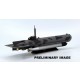 1/72 Model Set German Midget Submarine Type Molch (kit, paints, glue, brush)