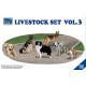 1/35 Livestock Set Vol.3 (6 Dogs)