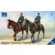 1/35 German Mounted Troops (2 Soldier Figures + 2 Horses)