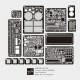 1/35 PzKpfw V Panther Ausf.D Late Production Basic Detail Set for Tamiya kits