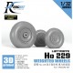 1/32 Luftwaffe Horten HO 229 Weighted Wheels for Takom kits