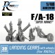 1/48 F/A-18 Super Hornet Landing Gear for Meng kits