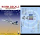 1/48 RAAF EA-18G Growler 6 Sqn 100th Anniversary 1917-2017 Decals for Hasegawa Kits