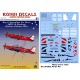 1/72 RAAF ARDU & Roulette Doritos Scheme 2018 Decals for 3D Blitz PC-21 kit