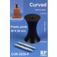 Curved Plastic Plinth/Pedestal Stand (high: 30mm, bottom dia.: 20mm, upper dia.: 20mm)