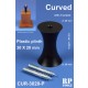 Curved Plastic Plinth/Pedestal Stand (high: 30mm, bottom dia.: 20mm, upper dia.: 20mm)