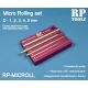 Micro Rolling set (dia. 1-5mm) Eloxed Aluminium Base w/Stainless Steel Rods