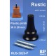 Rustic Plastic Plinth/Pedestal Stand (high: 30mm, bottom dia.: 20mm, upper dia.: 8mm)