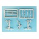 1/144 KC-135 Landing Gear for Minicraft kits (white metal)