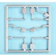 1/144 MiG-21 Landing Gear for Eduard kits (2 sets, white metal)
