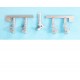1/144 IL-76MD Landing gear for Zvezda kits (white metal)