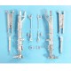 1/18 F-14 Tomcat Primary Main Landing Gear for 21st Century Toys (white metal)