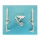 1/32 Nakajima Ki-84 (Frank) Landing Gear for Hasegawa kits (white metal)